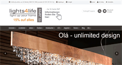 Desktop Screenshot of lights4life.de